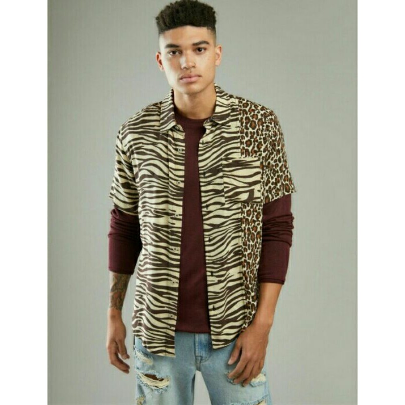 guess leopard shirt