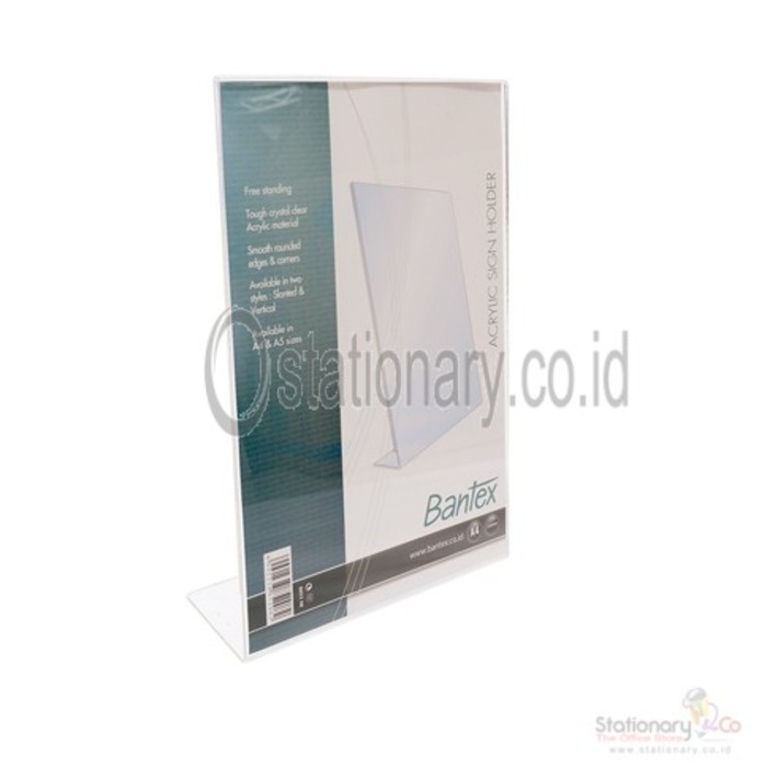 

Bantex Slanted Sign Holder A4 Transparent #8852