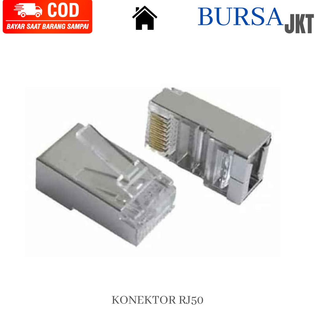 KONEKTOR ADAPTER MODUL JARINGAN RJ50 10 PIN ETHERNET