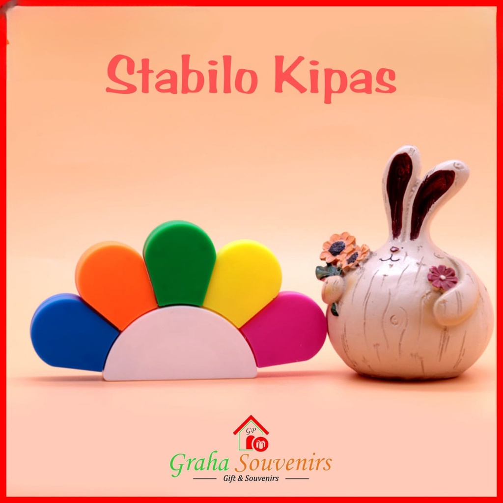 

Stabilo Kipas | Stabilo Promosi | Stabilo 5 Warna
