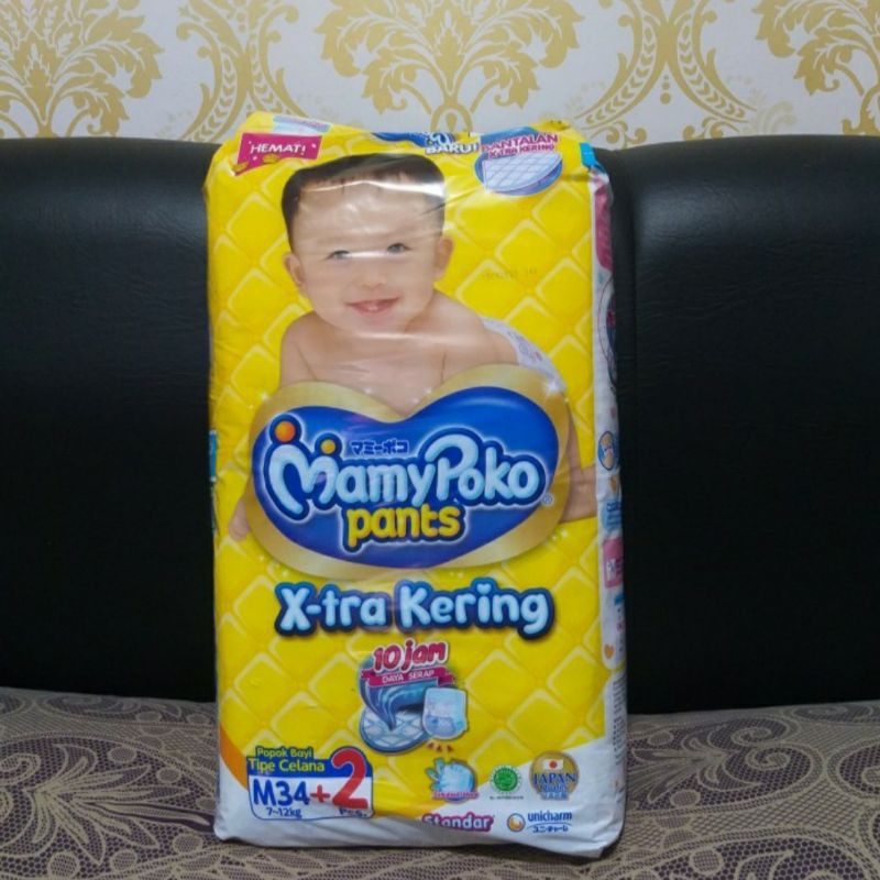 MamyPoko Pants Xtra Kering standar S40 M32 L28 XL 26 XXL 24