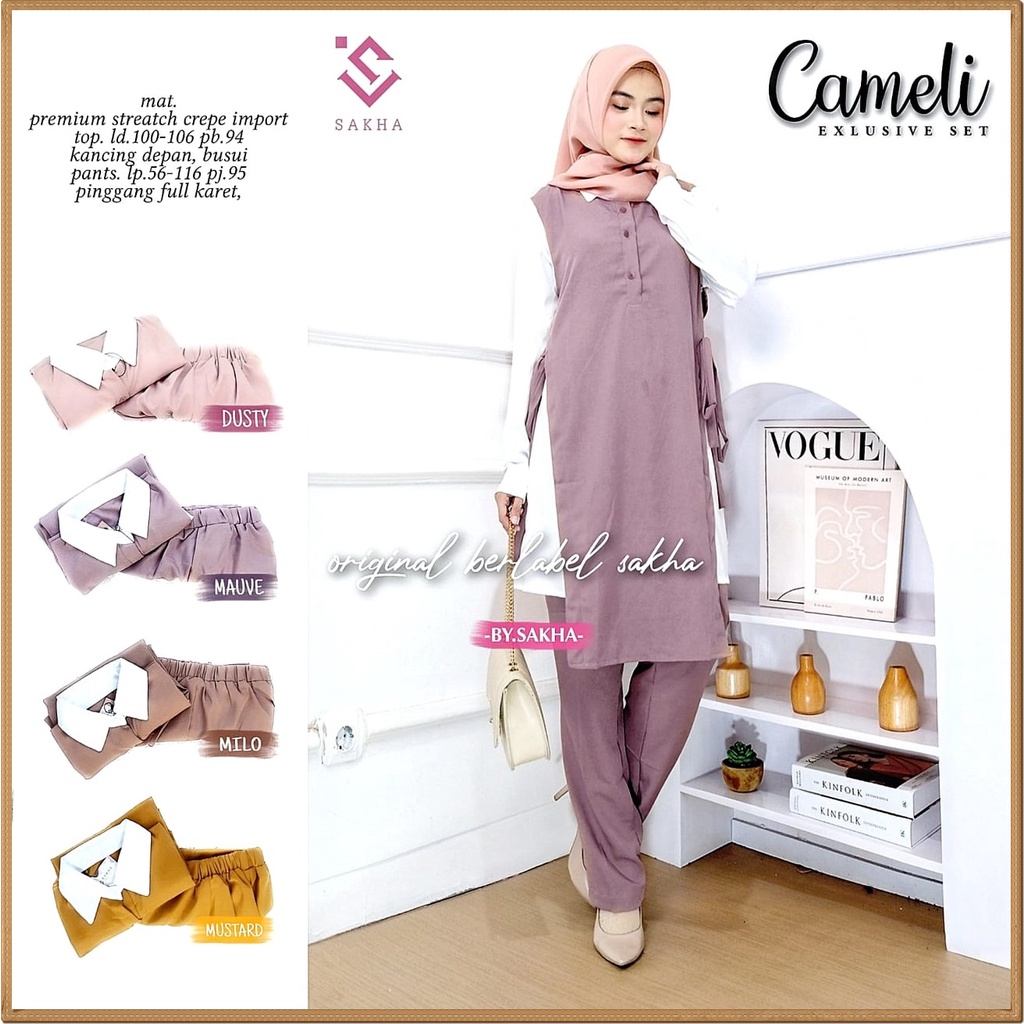 SETELAN CELANA TUNIK SETELAN WANITA REMAJA PESTA TRENDY TERBARU / SET CELANA WANITA