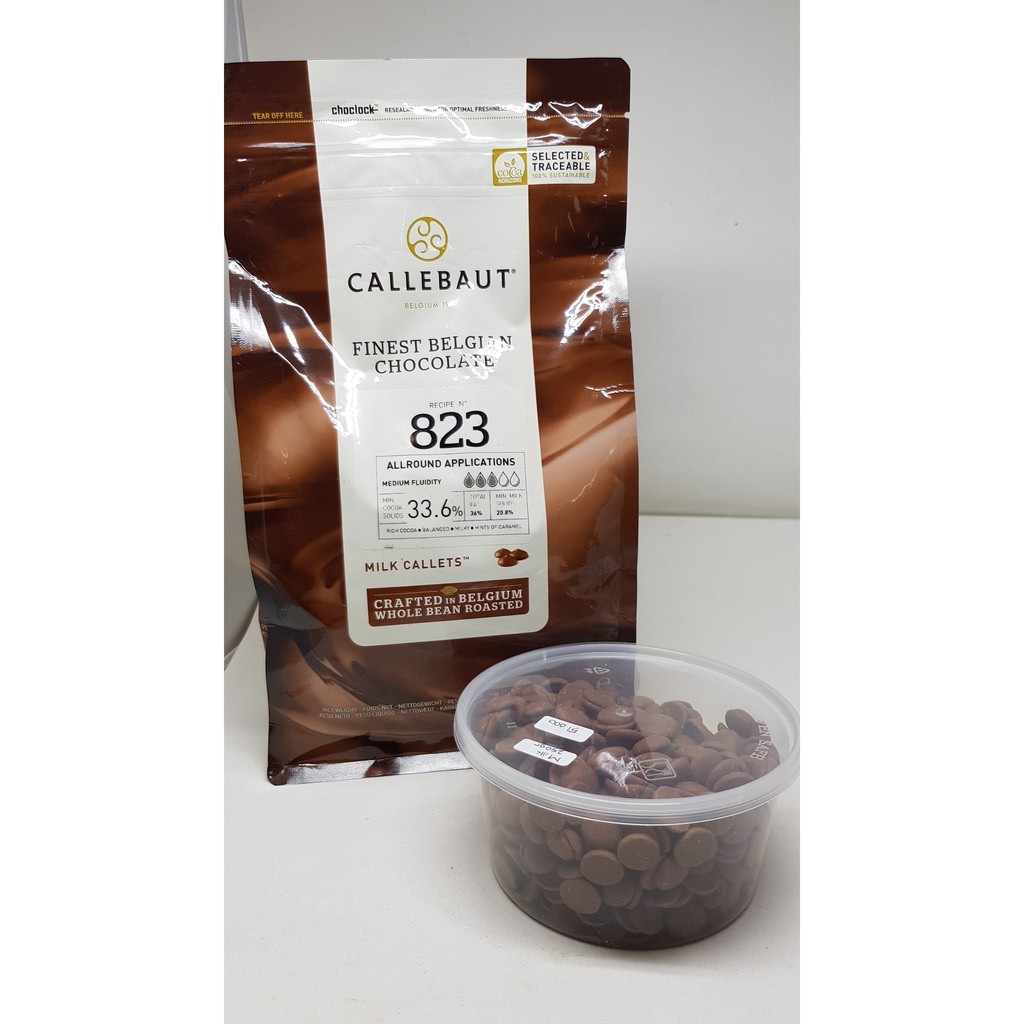 

Callebaut milk chocolate couverture 33 % Repack - 250 gr