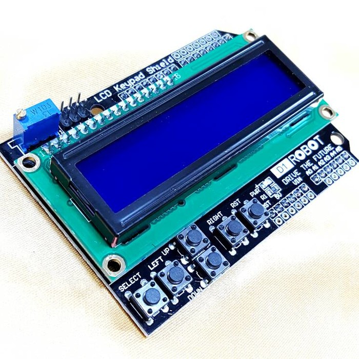 KEYPAD LCD 1602 16X2 BLUE BACKLIGHT SHIELD FOR ARDUINO UNO MEGA