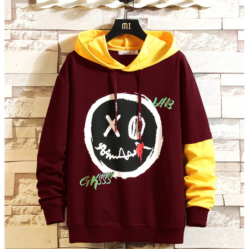 FORTGLASS XO SWEATER HODIE RAJUT JUMPER POLOS PRIA LENGAN PANJANG