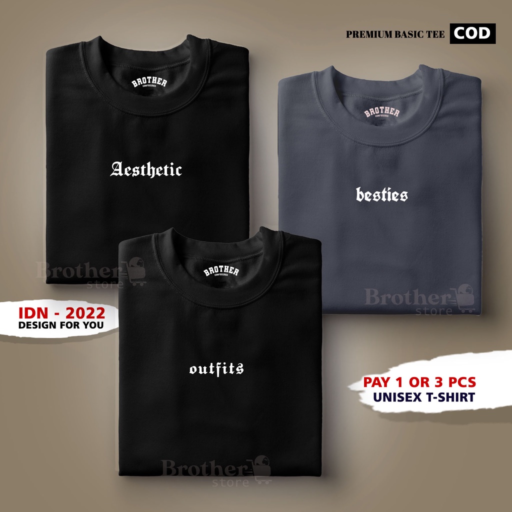 BUY 1 OR 3 PCS ( PROMO COD ) BROTHER STORE / Kaos Distro100% Catoon Combed 24s / ArticelDABTA