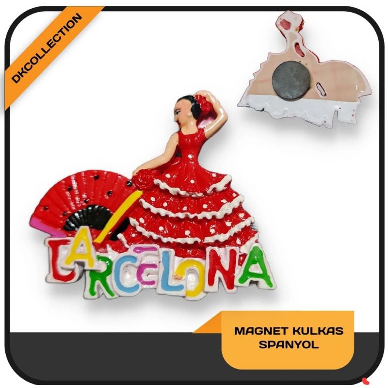 Magnet Espana magnet Spain magnet kulkas Espana Souvenir spanyol tempelan kulkas Espana merchandise