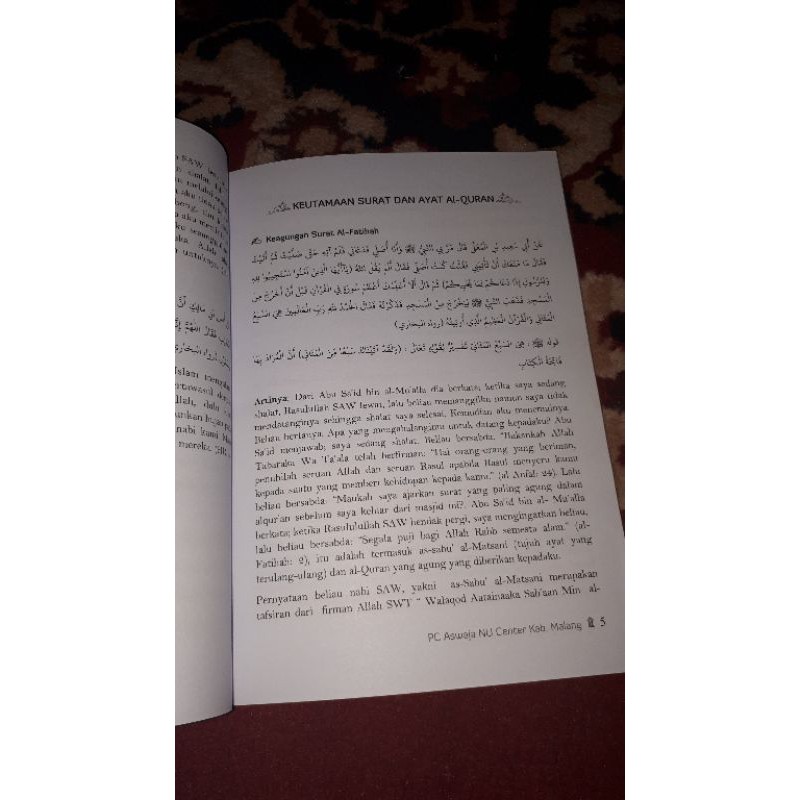 Dalil dalil amaliyyah NU