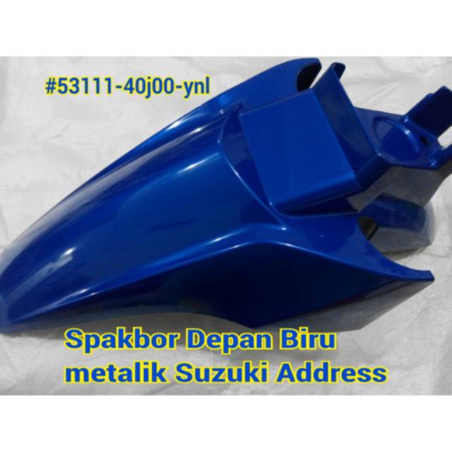 Spakbor/Slebor Depan Suzuki Address biru metalik