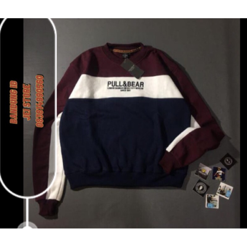 Sweater 3 warna pull &amp; bear /CREWNECK PULL &amp; BEAR