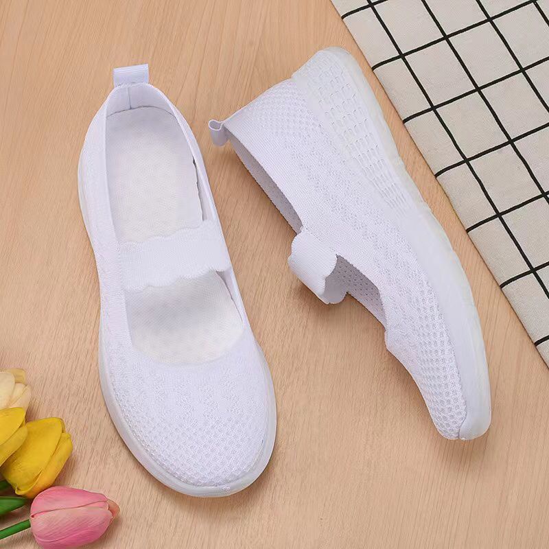 Permata  Sepatu Slip On Wanita Import JN-3527 Sepatu Wanita Premium Quality  Fliknit Shoes