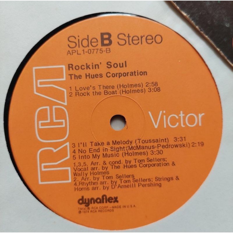 Kaset Vinyl Piringan Hitam Hues Corporation Rockin' Soul
