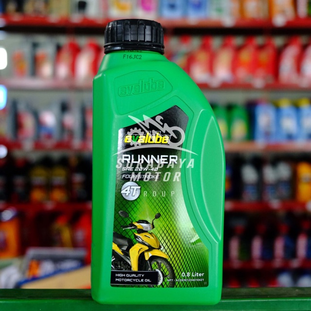 Oli Mesin Evalube 4T Runner 800ml 20W 40 0,8 Bebek Supra Jupiter 4 tak Murah