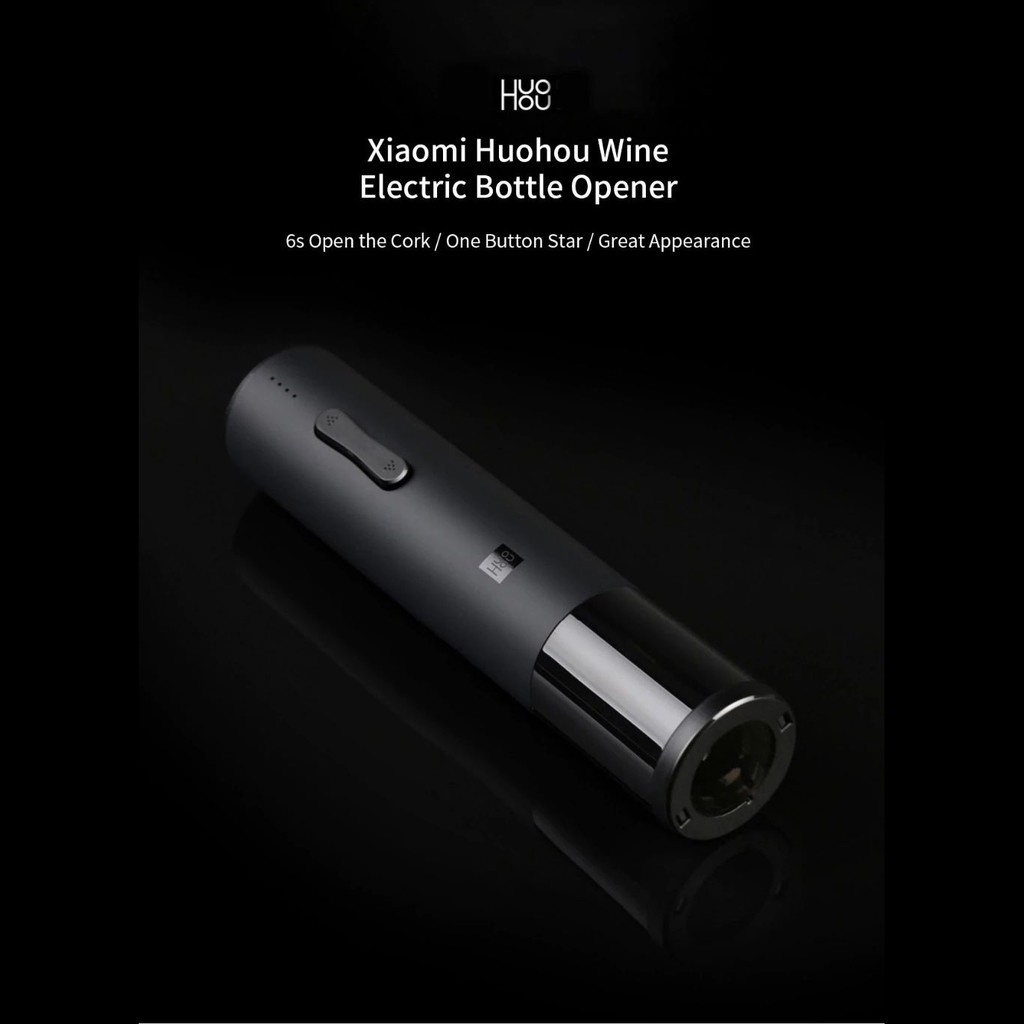 Huohou Automatic Wine Bottle Opener Pembuka Botol Elektrik