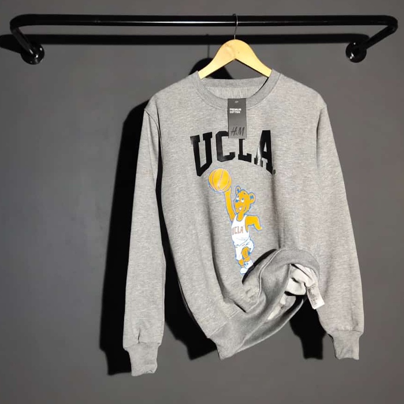 switer pria dewasa terbaru 2021 keren distro Sweatshirt Crewneck UCLA BEAR BASKET BALL