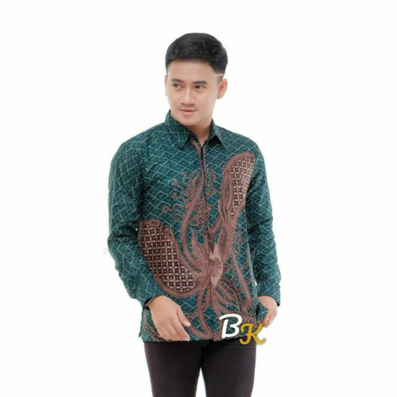 BATIK AZMIL M L XL XXL KEMEJA BATIK PEKALONGAN