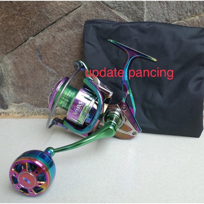 Reel pancing Infinitella  Gtech power handle warna bunglon 3000/4000/5000 HG