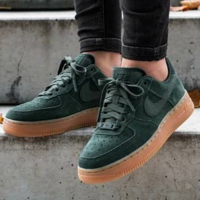 nike air force green suede