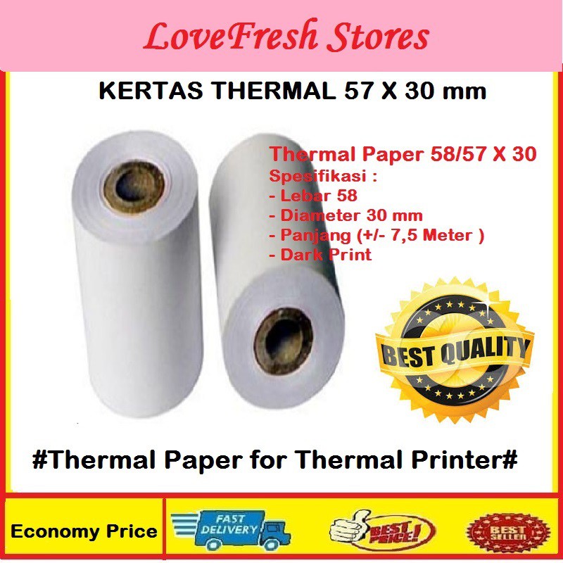

Kertas thermal 57 X 30