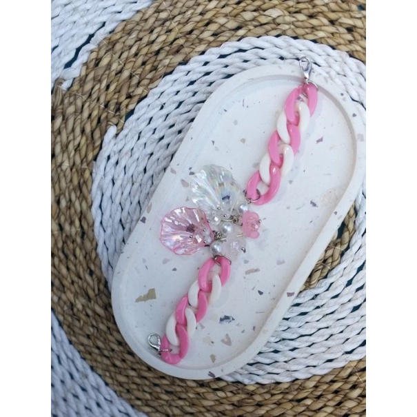 Konektor Masker Hijab Manik Kerang Konektor Lucu Konektor Masker Wanita