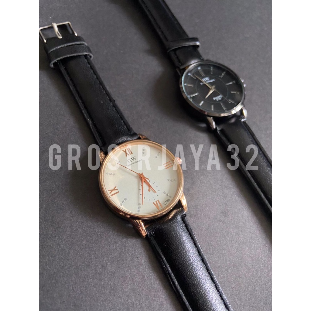 Jam tangan Couple martinez/Jam tangan analog quartz kalep sintesis PU