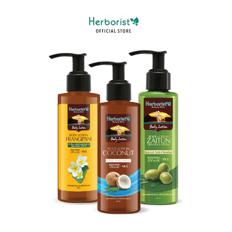 HERBORIST Body Lotion 145ml All Variant / Pelembab Kulit