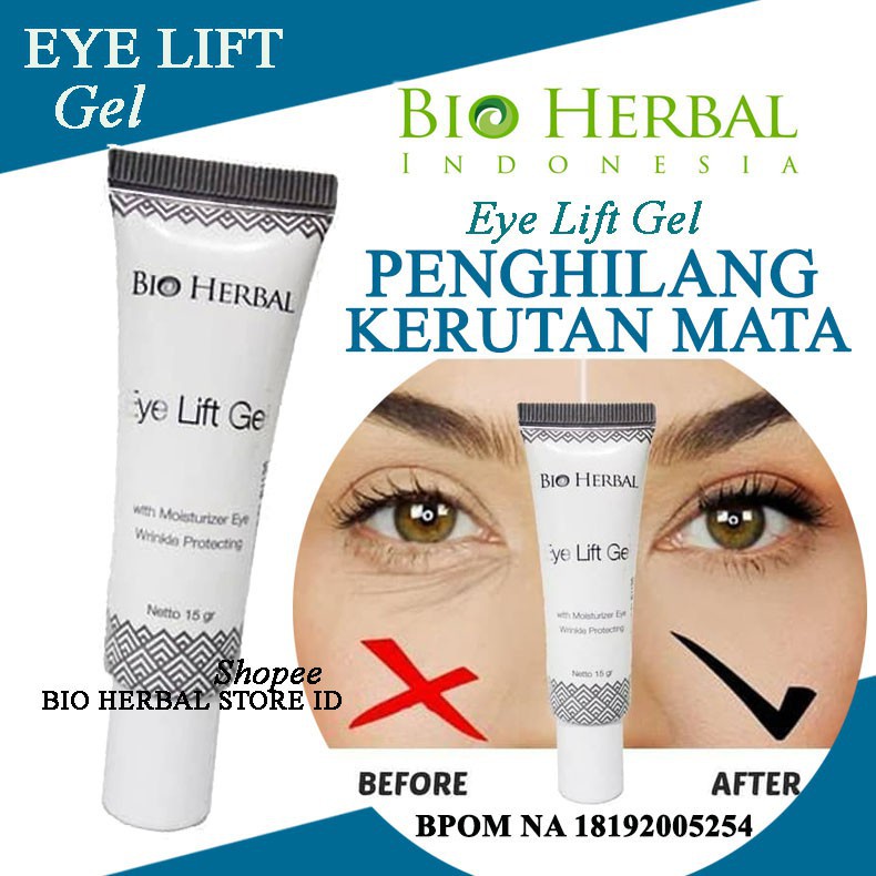 [ORI]  Gel Penghilang Kantung Mata Panda &amp; Penyamar Kerutan Area Mata AMPUH - Bio Herbal Eyelift