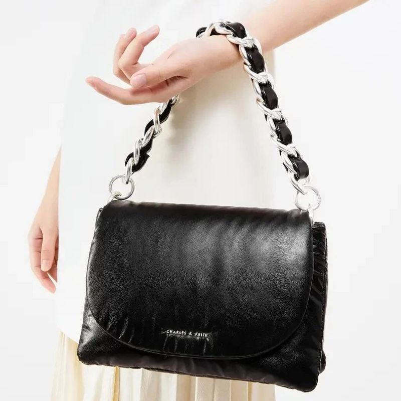 CK Bea Braided Chain Handle Bag