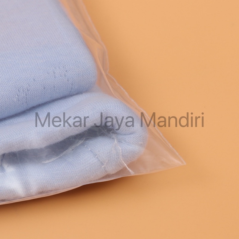 [ECERAN] Plastik PE KLIP Plong Ziplock / Kemasan Packing Baju Sepatu Bening Tebal