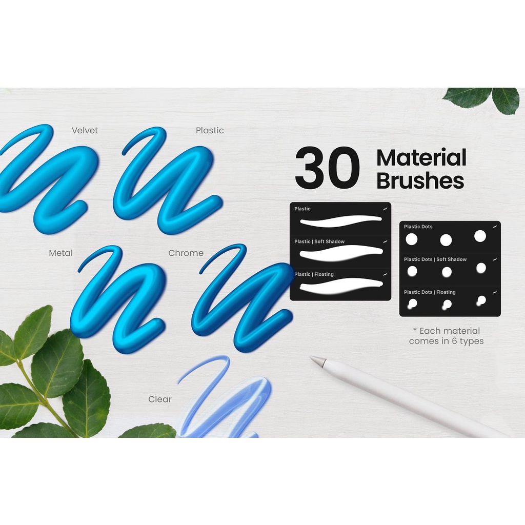 Procreate Brush - 3D Brush Bundle for Procreate