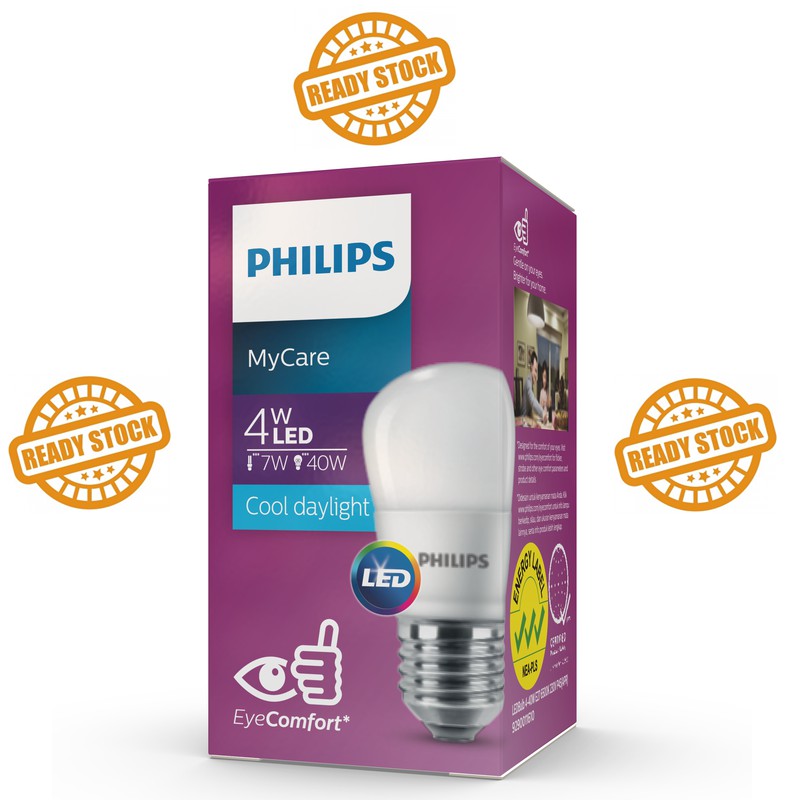 Lampu Philips LED MyCare 4 Watt Kecil Putih - Bohlam LED 4W 4Watt - Murah Original Bergaransi 4 W 4W