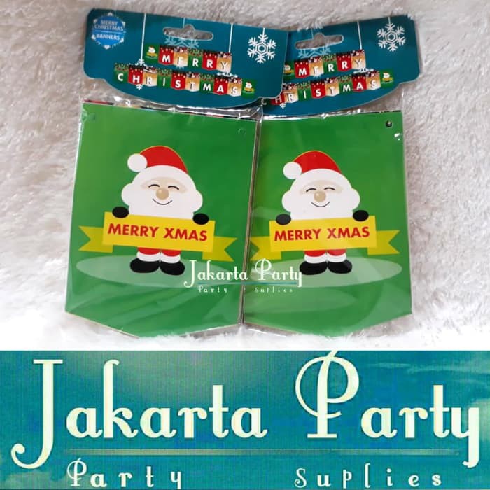 Banner Natal / Banner Merry Christmas / Bunting Flag Xmas