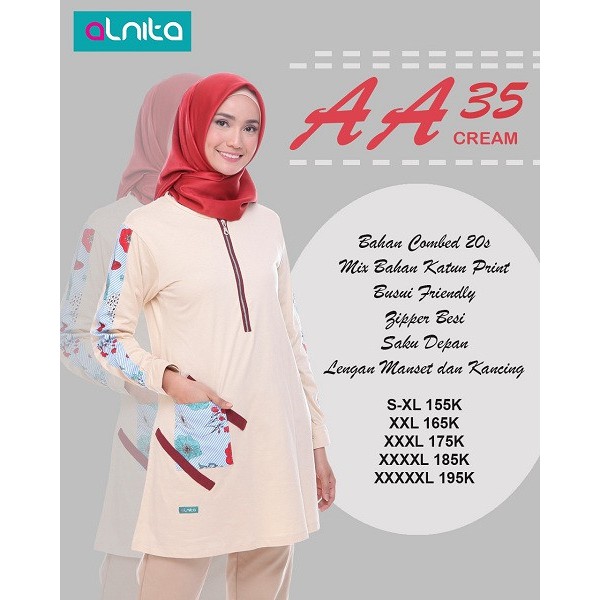 TUNIK ALNITA AA 35 / KAOS TUNIK ALNITA