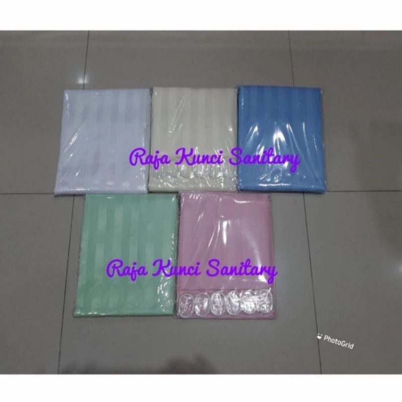 Shower Curtain Tekstil 180 × 180 cm/ Tirai Kamar Mandi Tebal Waterproof