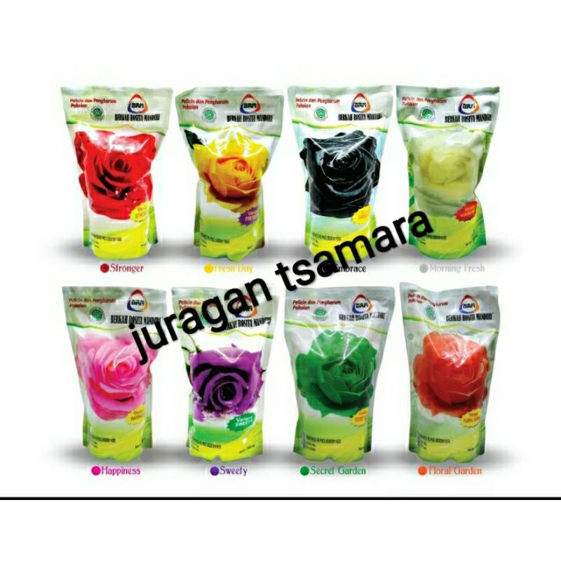 Agen Distributor Refil Pewangi dan Pelicin Mawar Super Laundry by BRM Original