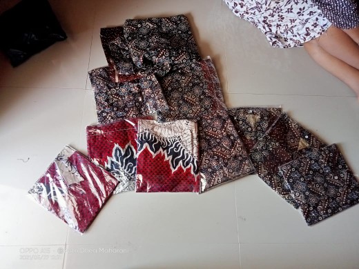 Batik Couple Keluarga Sania Ruffle Ori Ndoro Jowi Dnt Mataram