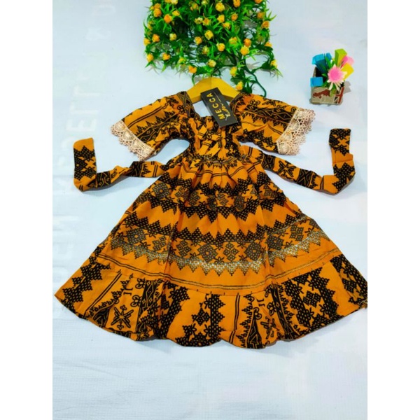 DASTER RENDA ANAK 1-2TAHUN_BAJU SMOK cantik