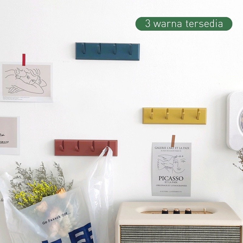 [CLASHOP]Gantungan Handuk, Kunci Piano Hook Kapstok Tempel Multifungsi