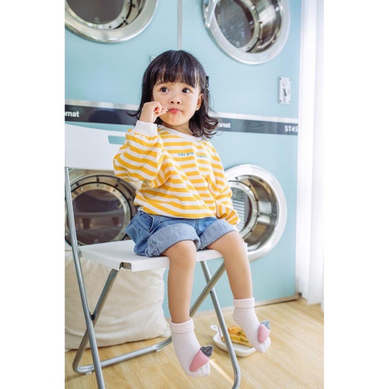 1234OS - ✅ Kaos Kaki Love Baby Anak Bayi 3D Lucu Karakter Kaoskaki Motif Socks Kids Import