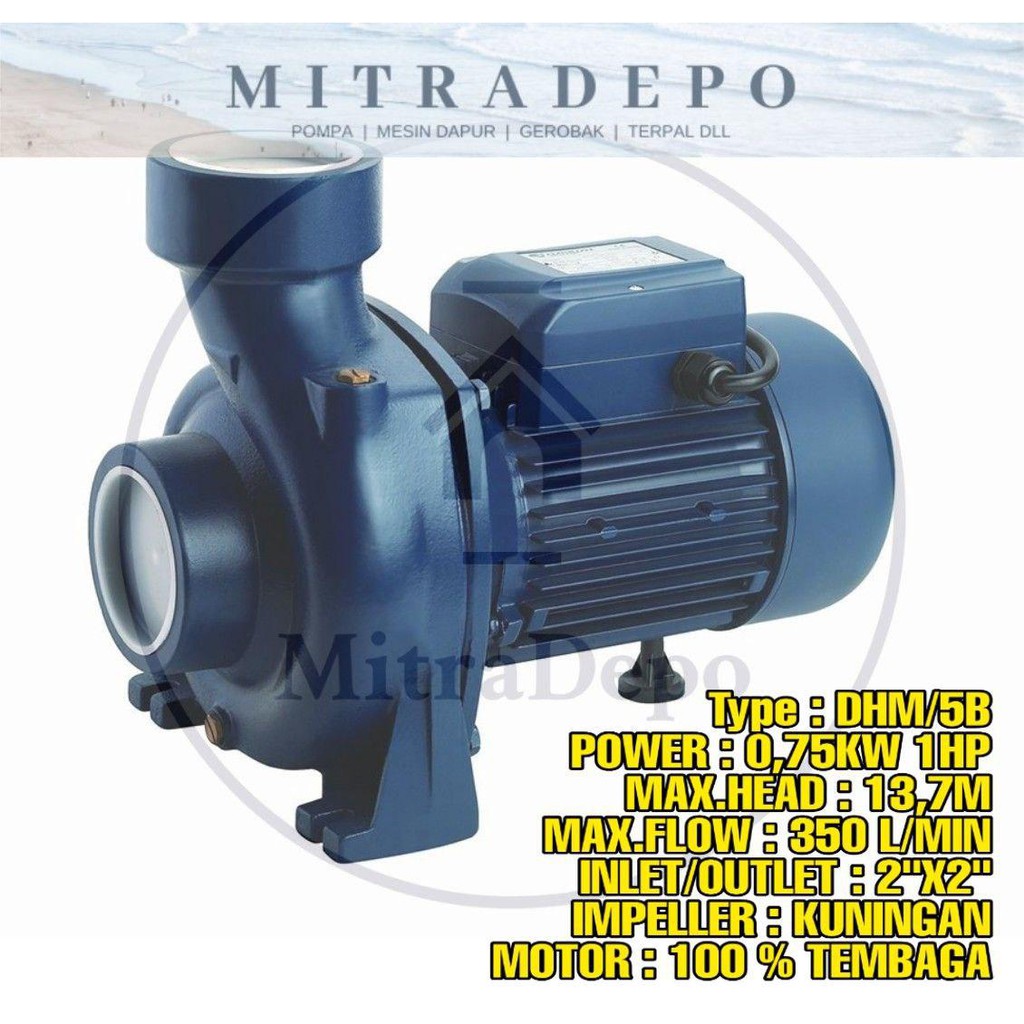 POMPA BOOSTER / POMPA DORONG PENDORONG DHM/5B 0,75kw/1HP 2"OUTLET KUAT