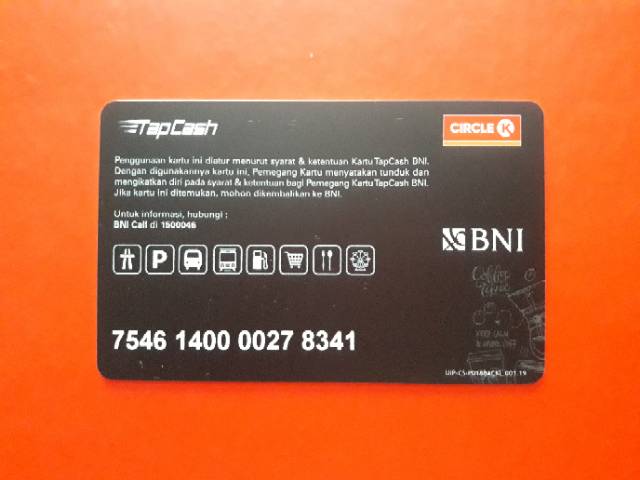 BNI Tapcash edisi Coffee Time /Like eMONEY eTOLL Flazz or Brizzi