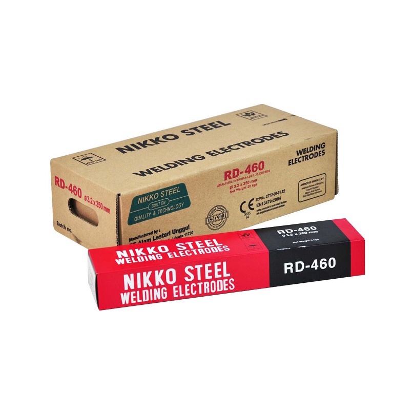 KAWAT LAS NIKKO STEEL RD 460 2.0 x 300 MM 1 KG x 20 - 1 DUS