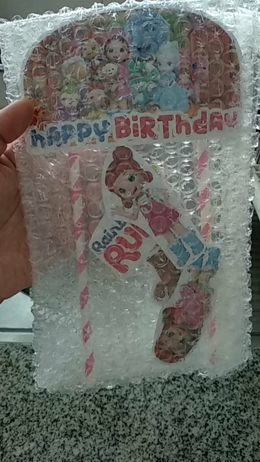 Hiasan Kue Cake Topper Birthday C1 Rainbow Ruby Isi 7