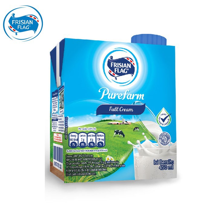 

[Gift] Frisian Flag UHT FUll Cream 450ml (NED July 2021)