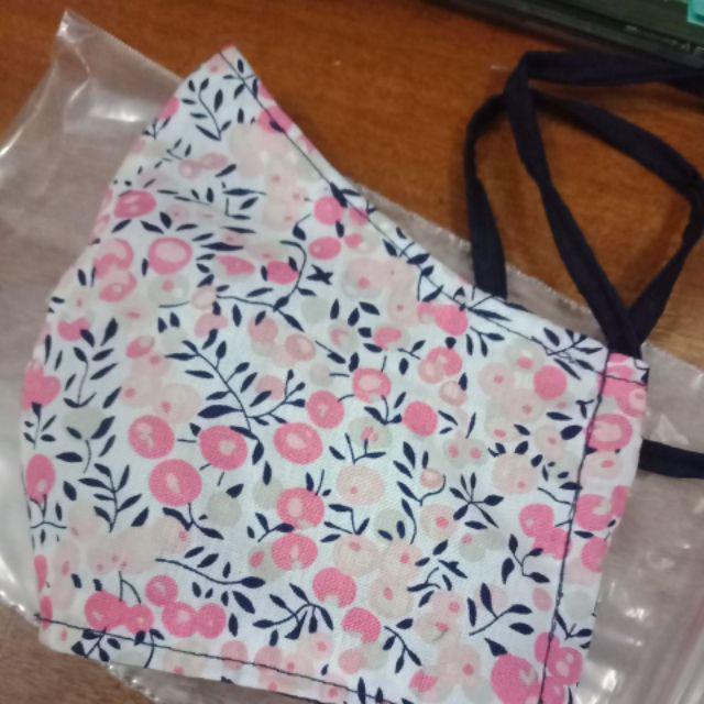 Masker Kain 3 Ply, Washable + Kantong Filter (headloop/earloop)