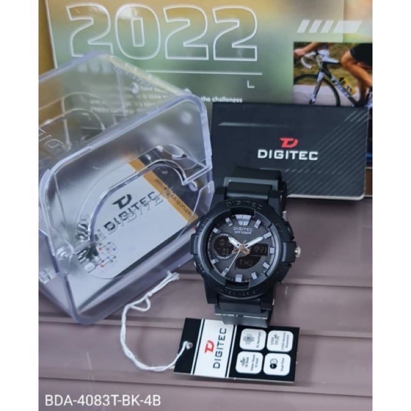 ORIGINAL JAM TANGAN WANITA DIGITEC BDA 4083 / 4073T  DIGITAL DOUBLE TIME SPORTY ALARM STOPWATCH ANTI AIR WATER RESIST GARANSI