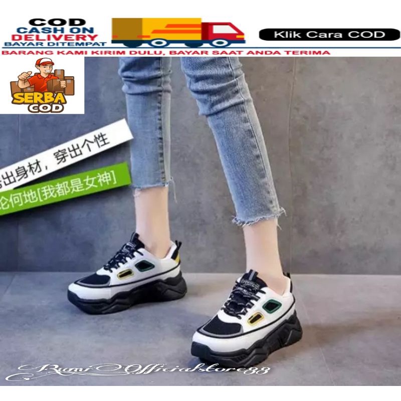 Sepatu wanita fashion sneakers tali kekinian korean style RM37