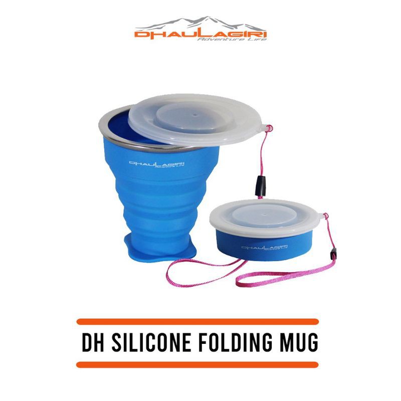 GELAS LIPAT DHAULAGIRI FOLDING MUG SILICON - gelas lipat - gelas silikon - gelas lipat silikon