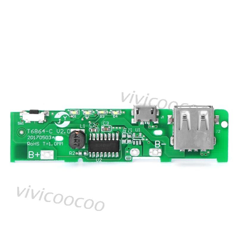 Vivi Modul Board Pcb Power Bank Usb 5v 2a Untuk Baterai 18650