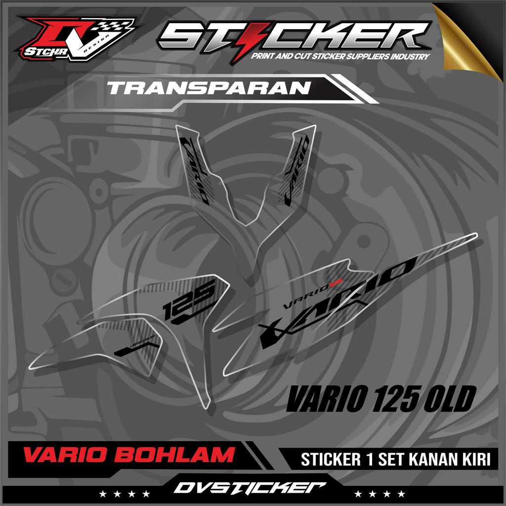 NEW Striping Sticker Transparan Vario 125 Old/Bohlam-Stiker Transparan Vario 125 Old Bohlam
